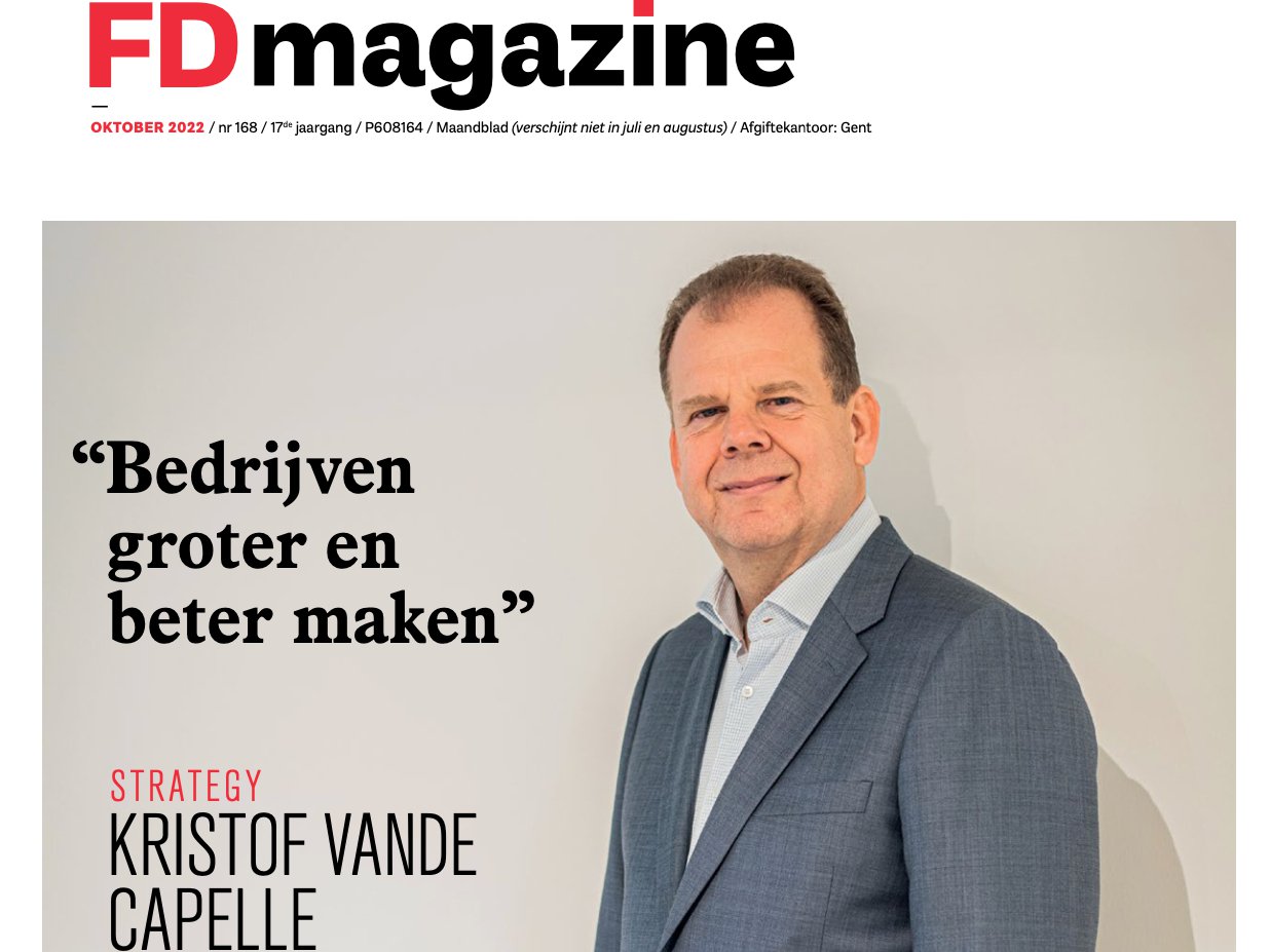 FDmagazine oktober 2022 - Edito. Wat is uw ESG-score?
